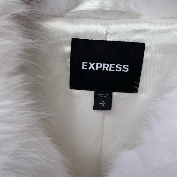 Express Faux Fur Coat - NEVER WORN - NWOT - Picture 6 of 6